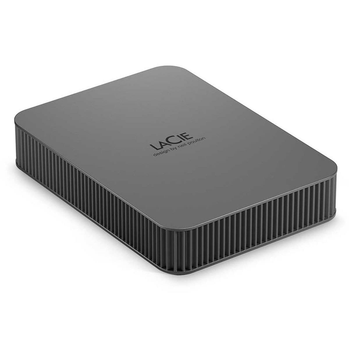 LaCie Mobile Drive Secure 5TB USB-C Portable Hard Drive Space Grey