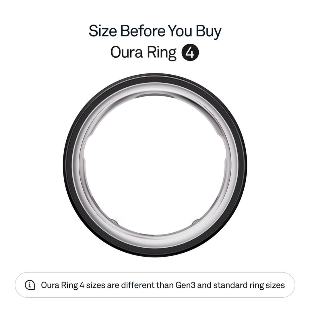 Oura Ring 4 Smart Ring - Black, Size 12 - Image 3