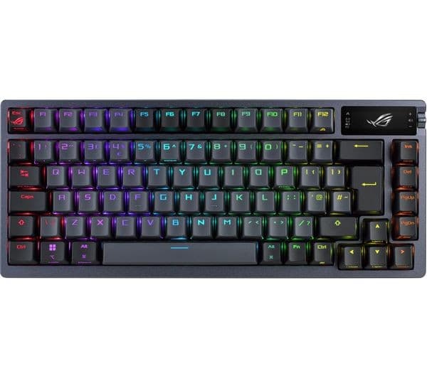 ASUS ROG Azoth 75% Wireless Mechanical Gaming Keyboard, ROG NX Red Switches, UK Layout - Black