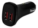 StarTech.com Dual Port USB Car Charger - High Power 24W/4.8A - Black - 2-Port USB Car Charger - Charge two tablets at once (USB2PCARBKS) car power adapter - USB - 24 Watt thumbnail 2