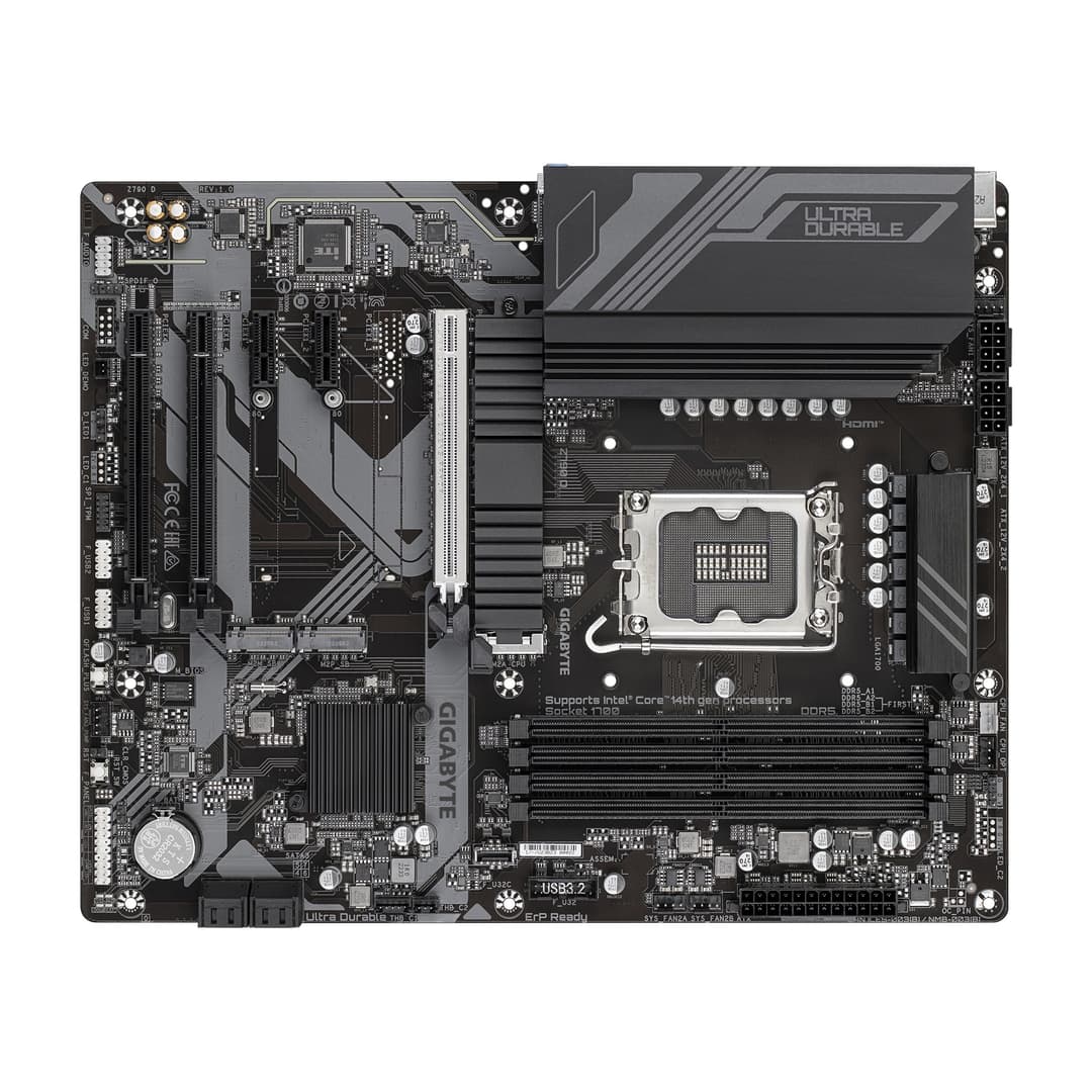 Gigabyte Z790 D Motherboard - Supports Intel Core 14th Gen CPUs, 12+1+１ Phases Digital VRM, up to 7600MHz DDR5 (OC), 3xPCIe 4.0 M.2, 2.5GbE LAN, USB 3.2 Gen 2 - Image 4