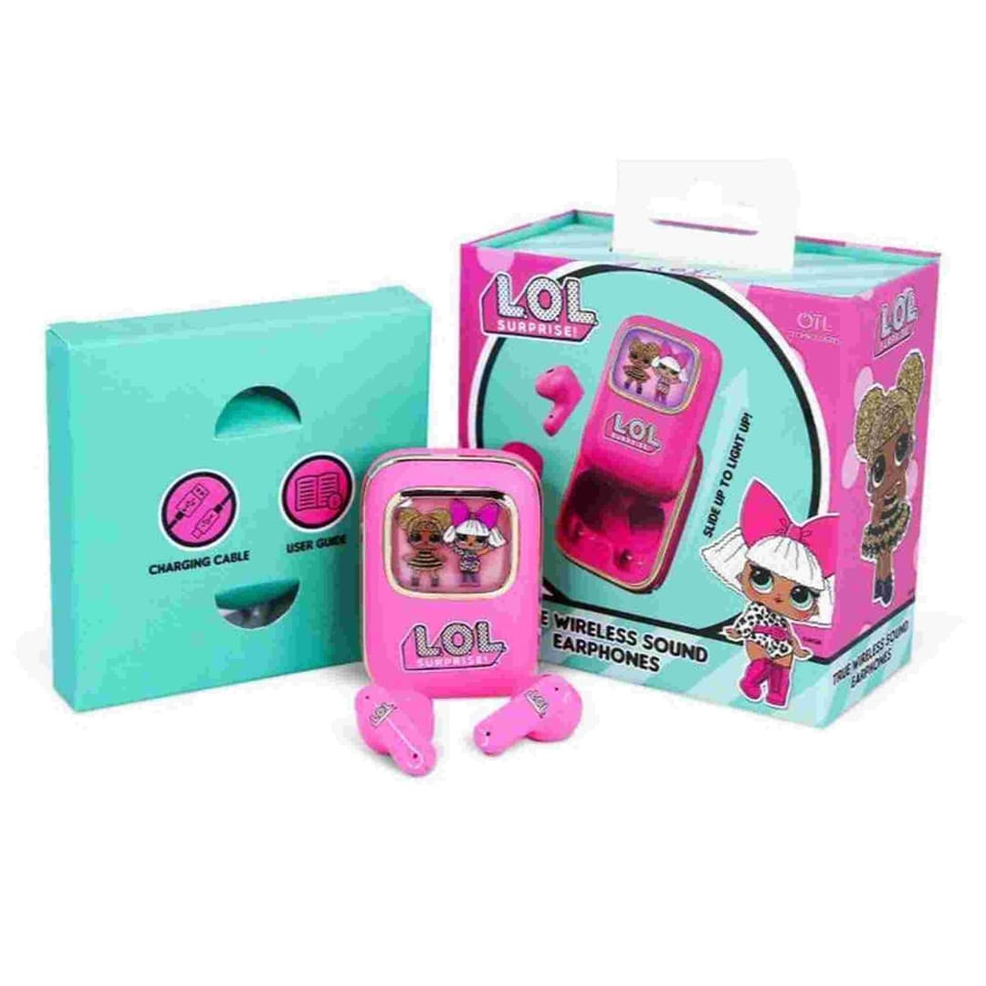 L.O.L. Surprise! Slide Open TWS Earphones with LED Charging Case - Pink - Image 3