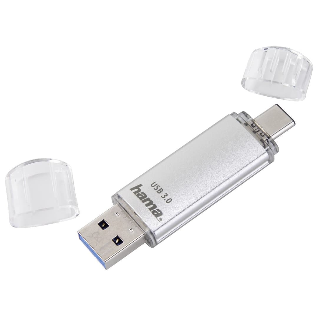 Hama C-Laeta USB Flash Drive USB Type-A / USB Type-C 3.2 Gen 1 (3.1 Gen 1) Silver 256GB - Image 2