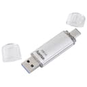 Hama C-Laeta USB Flash Drive USB Type-A / USB Type-C 3.2 Gen 1 (3.1 Gen 1) Silver 256GB thumbnail 2
