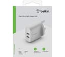Belkin BoostCharge Dual USB-A Wall Charger 24W White thumbnail 3