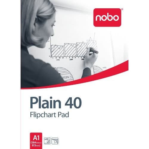 Nobo Flipchart Pad Plain 580x810mm 40 Sheets - Image 2