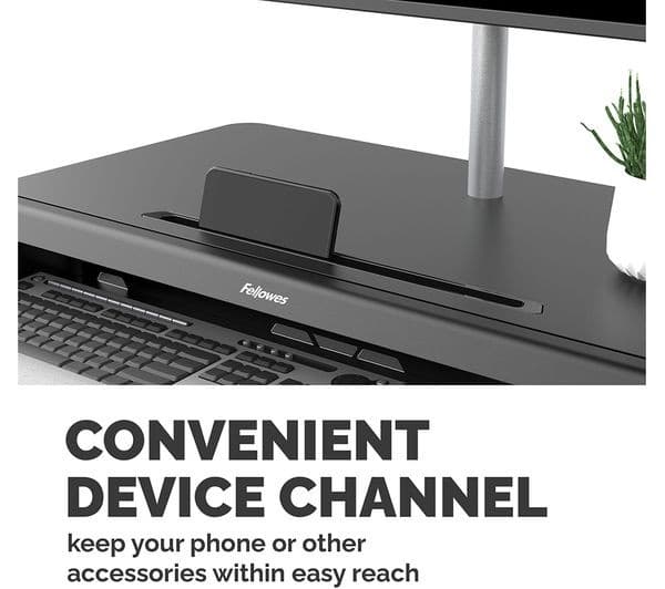 FELLOWES Lotus LT Standing Desk Converter - Black - Image 7