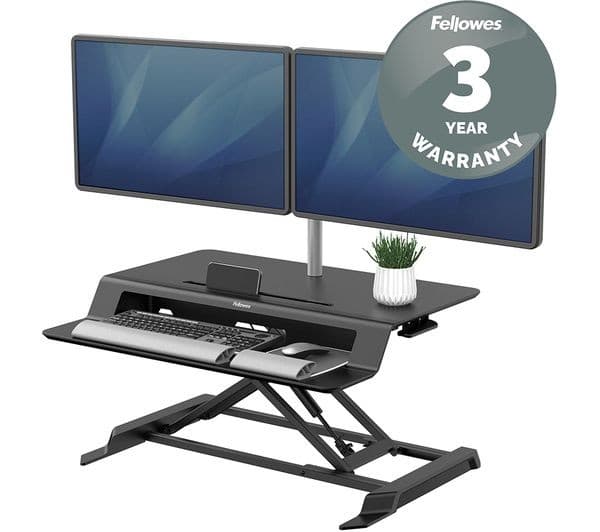 FELLOWES Lotus LT Standing Desk Converter - Black - Image 8