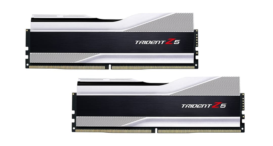 G.Skill Trident Z5 Silver F5-6000J3636F16GX2-TZ5S memory module 32 GB 2 x 16 GB DDR5 6000 MHz CL36 288-pin DIMM - Image 1
