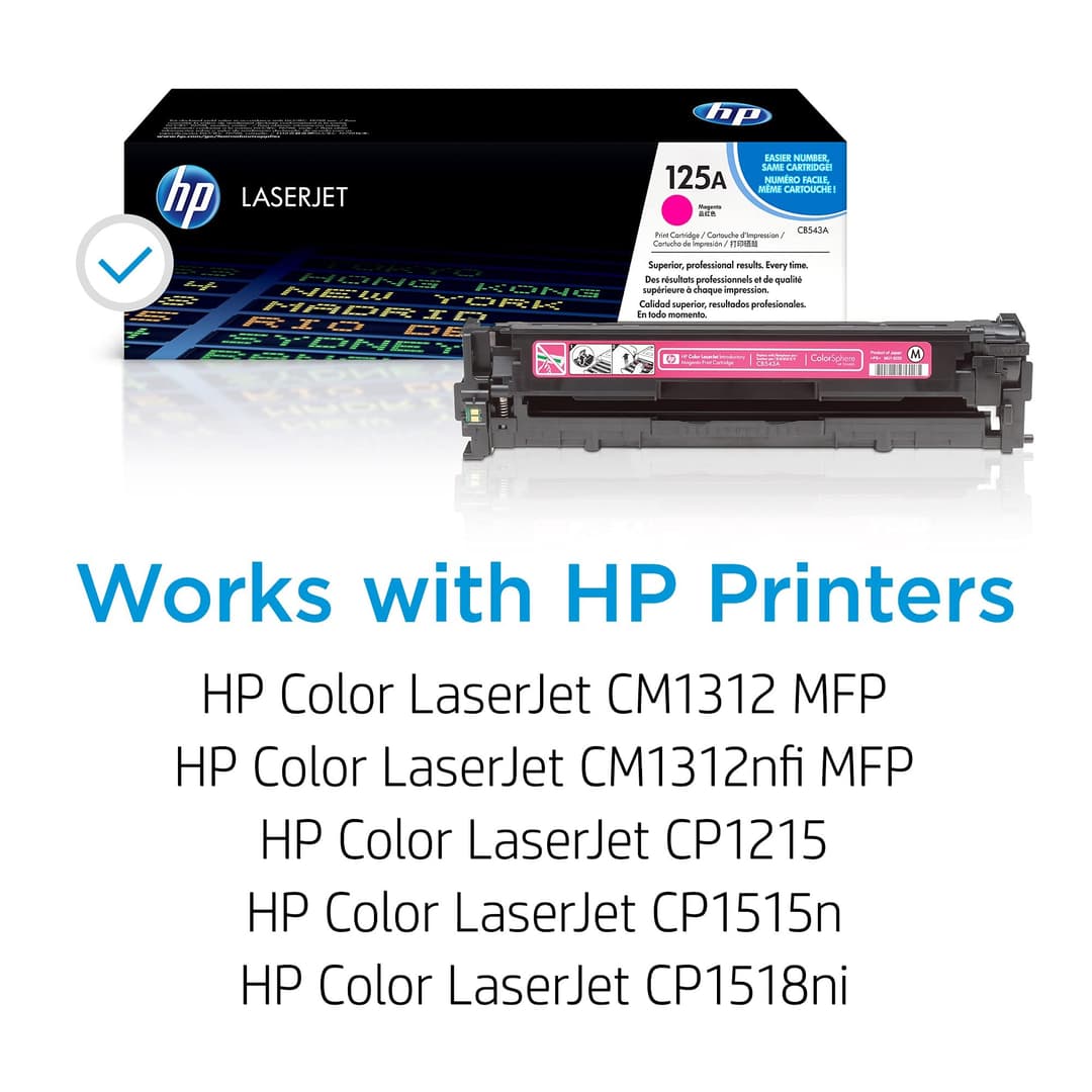 HP CB543A 125A Original LaserJet Toner Cartridge - Magenta - Image 2