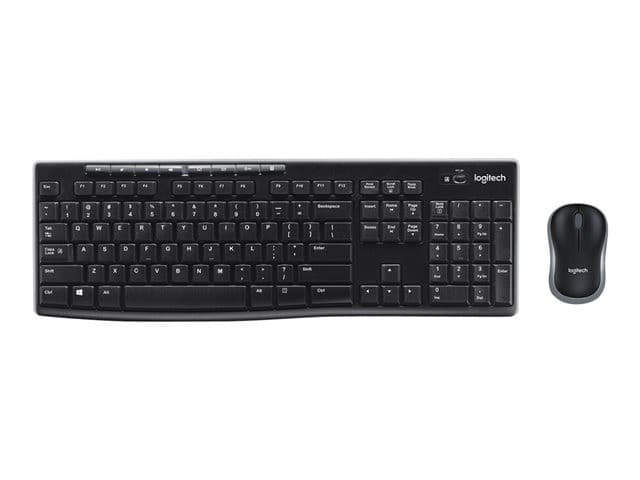 Logitech MK270 Wireless Keyboard and Mouse Combo - Swiss Layout, Black