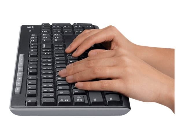 Logitech MK270 Wireless Keyboard and Mouse Combo - Swiss Layout, Black - Image 7