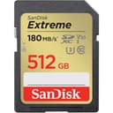 SanDisk Extreme 512GB SDXC Memory Card - 180MB/s Read, 130MB/s Write, UHS-I U3 V30 Class 10, Black (SDSDXVV-512G-GNCIN) thumbnail 1