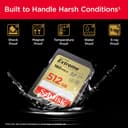 SanDisk Extreme 512GB SDXC Memory Card - 180MB/s Read, 130MB/s Write, UHS-I U3 V30 Class 10, Black (SDSDXVV-512G-GNCIN) thumbnail 5