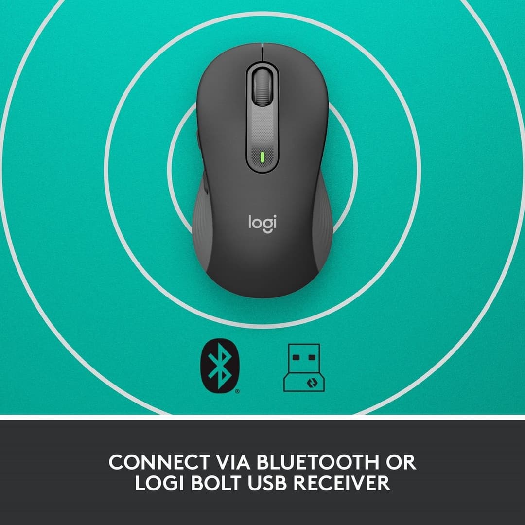 Logitech M650 Wireless Mouse - Black - Image 7
