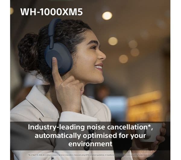 Sony WH-1000XM5 Headphones Silver - Image 4