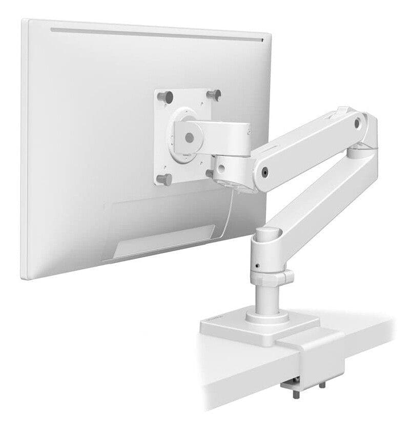 Ergotron LX Pro Desk Monitor Arm, Low-Profile C-Clamp, up to 34" - White