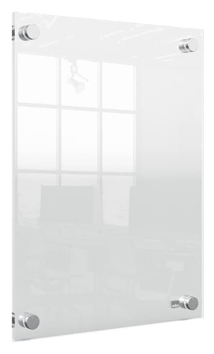 Nobo Premium Plus A4 Clear Acrylic Wall Mounted Poster Frame with Through Corner Fixings - Image 1