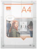Nobo Premium Plus A4 Clear Acrylic Wall Mounted Poster Frame with Through Corner Fixings thumbnail 4