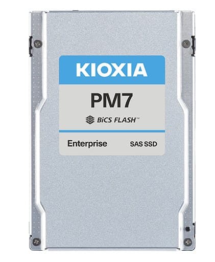 Kioxia PM7-V 6.4 TB 2.5" 24G SAS SED Enterprise SSD BiCS FLASH TLC - Image 1