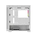 Vida Zephyr V2 Micro ATX ARGB Tempered Glass Gaming PC Case with 4 x 120mm ARGB Fans - White thumbnail 4