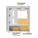 Vida Zephyr V2 Micro ATX ARGB Tempered Glass Gaming PC Case with 4 x 120mm ARGB Fans - White thumbnail 9