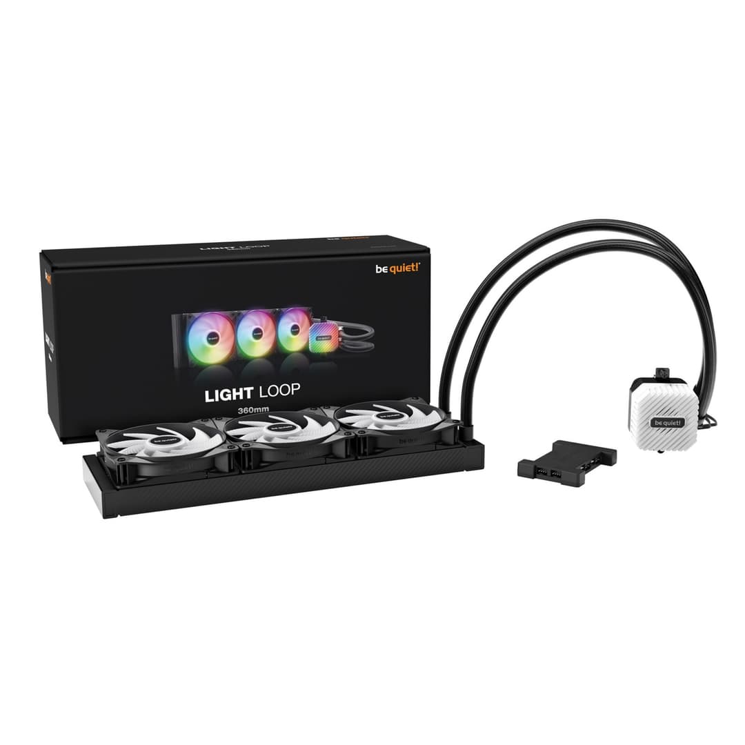 be quiet! Light Loop 360mm ARGB AIO CPU Liquid Cooler - Black - Image 2