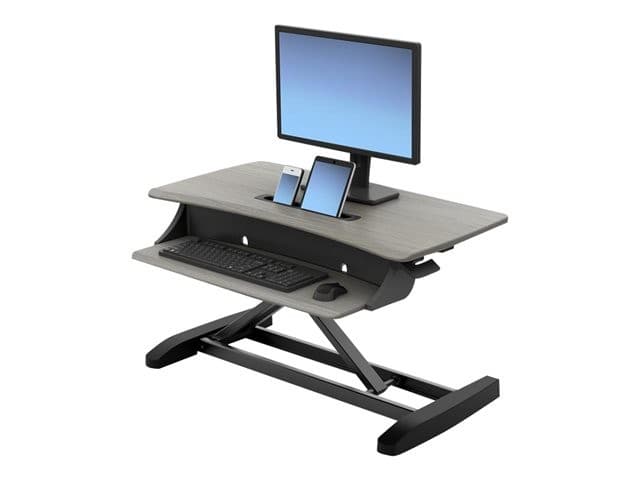 Ergotron WorkFit-Z Mini - standing desk converter - rectangular - dove grey - Image 2