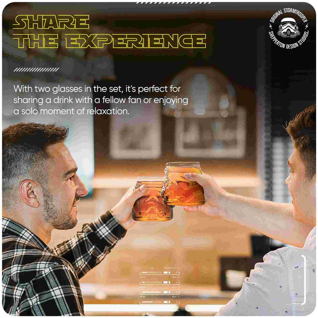 Original Stormtrooper 3D Whisky Glass (Set of 2) - 300ml - Image 6