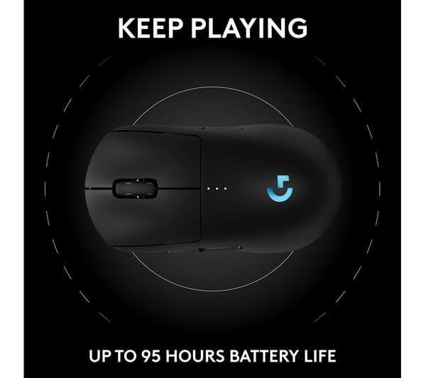 Logitech G PRO 2 Lightspeed Wireless Gaming Mouse - Black - Image 7