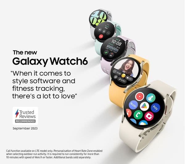 Samsung Galaxy Watch6 44mm 4G Smartwatch - Silver - Image 2