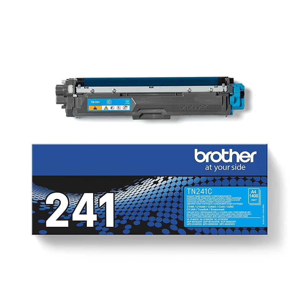 Brother TN-241 Original Toner Cartridge 1,400 Pages - Cyan - Image 2