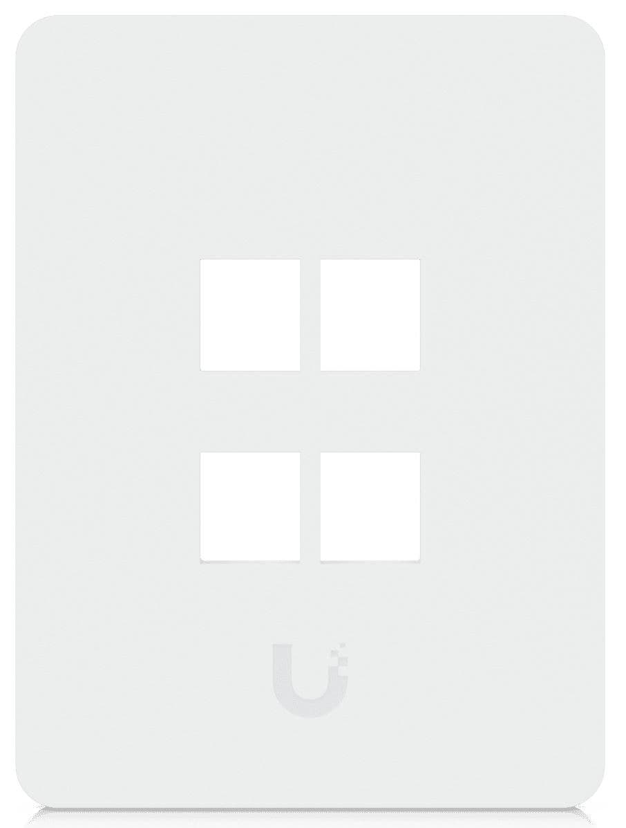 Ubiquiti UACC-WP-Keystone-V-4P Universal Paintable Keystone Wall Plate, Vertical, 4-Port, 4-Pack