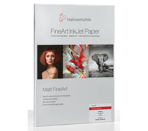 Hahnemühle Digital FineArt ArtLine German Etching 310gsm A4 Matte Photo Paper - 25 Sheets - Image 1