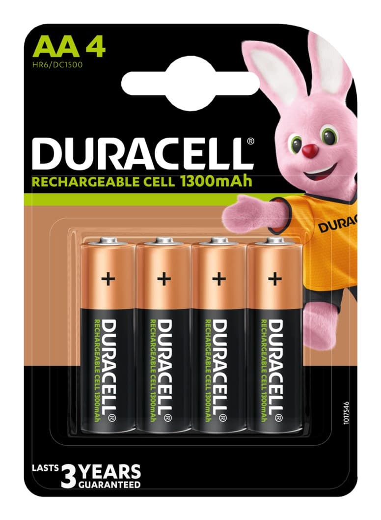 Duracell 4 LR06 1300mAh Rechargeable battery Nickel-Metal Hydride (NiMH)