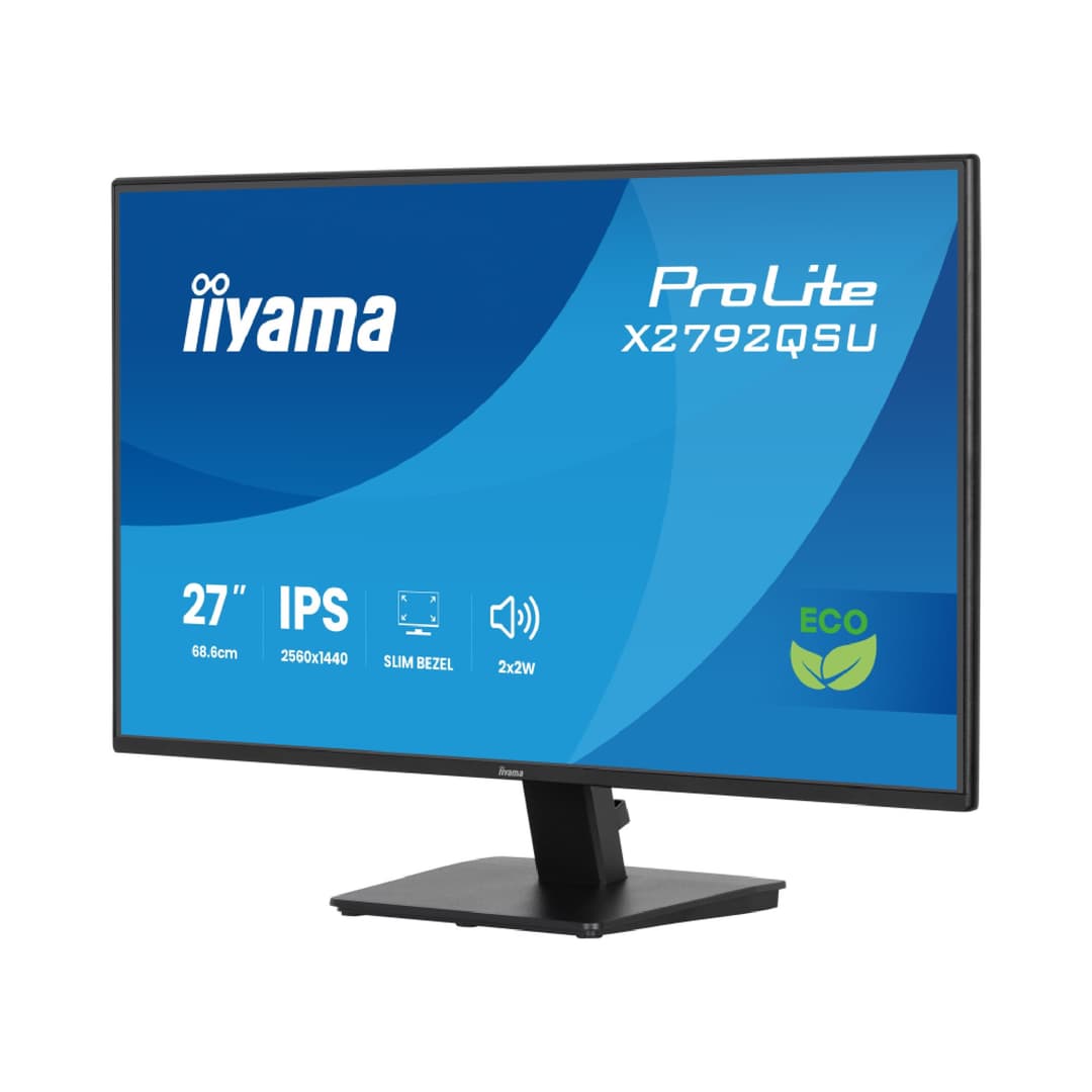 iiyama Prolite X2792QSU-B1 27" IPS Quad HD 120Hz Energy Efficient Monitor with Built-In-Speakers - Image 2