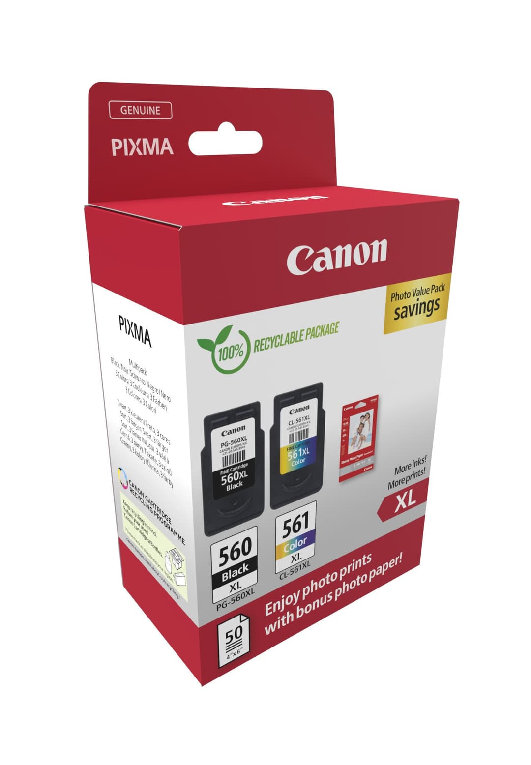 Canon 3712C008 ink cartridge 2 pc(s) Original High (XL) Yield Black, Cyan, Magenta, Yellow - Image 2