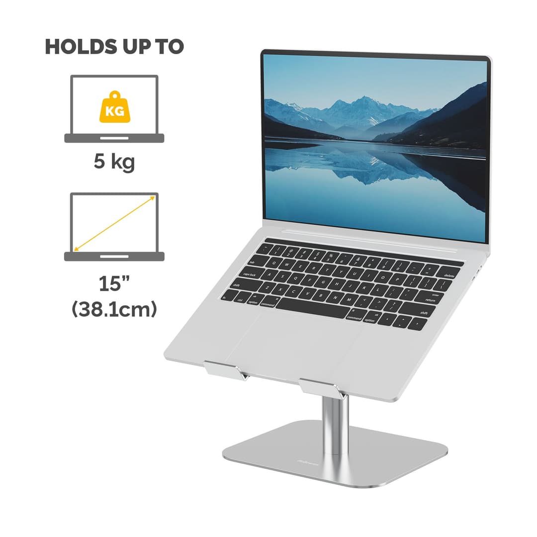 Fellowes Alumia Desk Laptop Stand - Silver (100138880) - Image 3