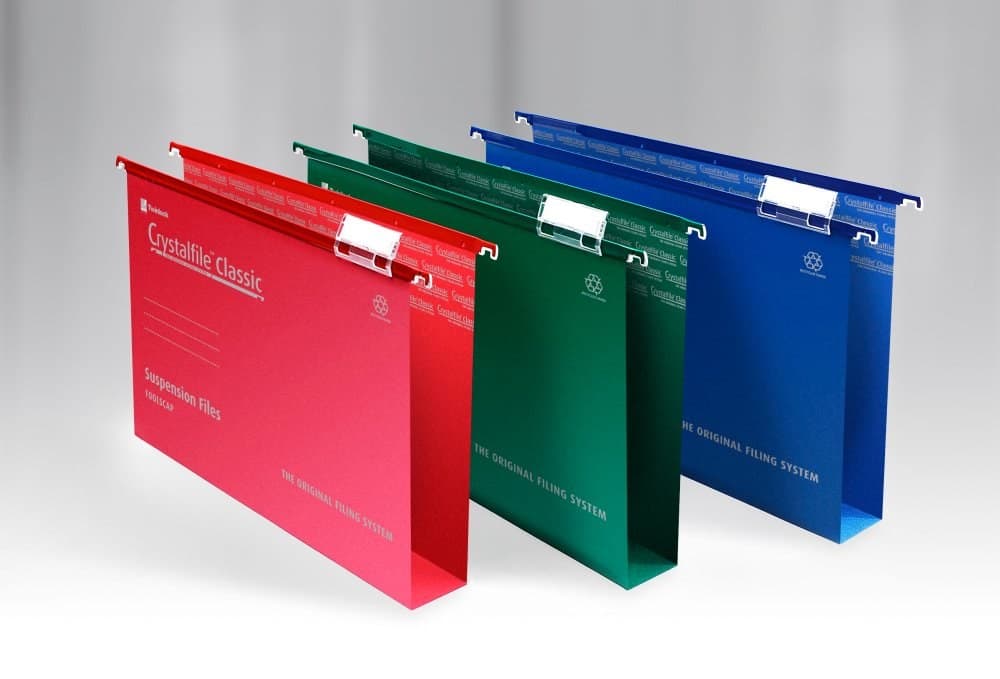 Rexel Crystalfile Classic Foolscap Suspension File 50mm Green (Pack of 50)
