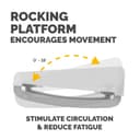 Fellowes Foot Rest Under Desk - Breyta Foot Support Ergonomic Foot Rest with Textured Surface - Foot Rest Stool for Office & Home - White thumbnail 4