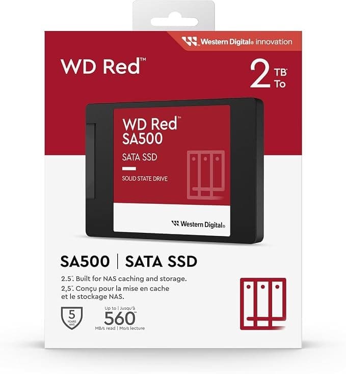 WD Red SA500 2TB SATA III 2.5 Inch NAS SSD WDS200T2R0A - Image 4
