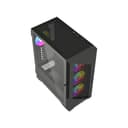 Vida Typhoon ATX ARGB Tempered Glass Gaming PC Case - Black thumbnail 6