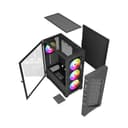 Vida Typhoon ATX ARGB Tempered Glass Gaming PC Case - Black thumbnail 8