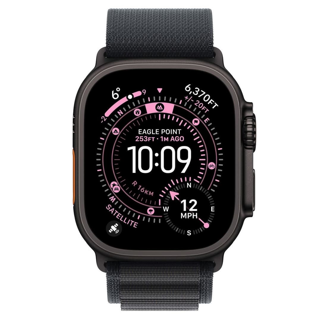 Apple Watch Ultra 3 GPS+Cell 49mm Black Titanium Case with Black Alpine Loop - L - Image 2