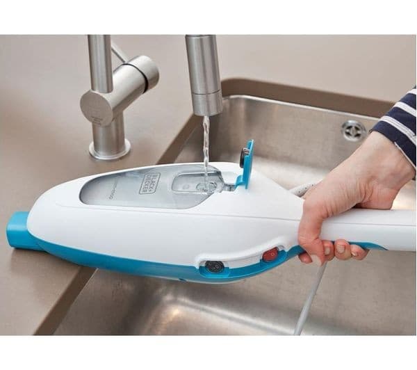 BLACK + DECKER FSM13E1-GB Steam Mop - White & Blue - Image 7