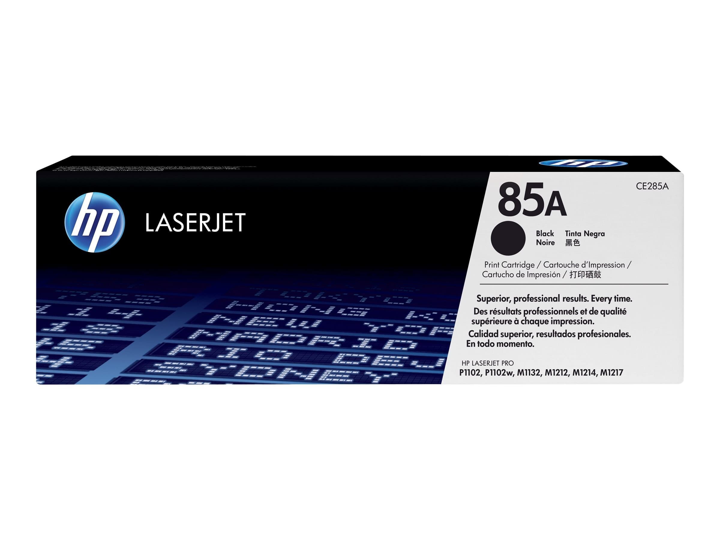 HP 85A CE285A Original LaserJet Toner Cartridge - Black
