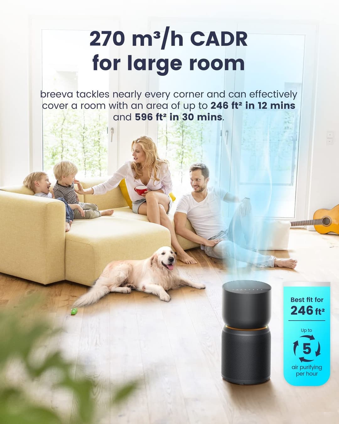 TCL Breeva A3BK Smart Air Purifier - Black - Image 4
