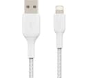 Belkin Braided Lightning to USB-A Cable 0.15m White thumbnail 4