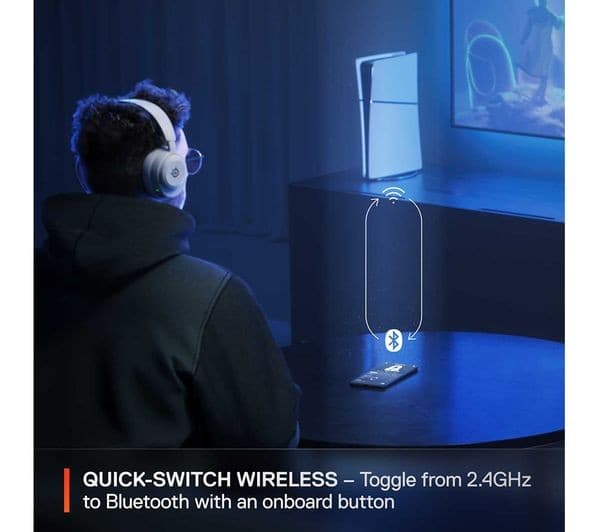 STEELSERIES Arctis Nova 5 Wireless PC Gaming Headset - White - Image 4