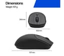 HP 400 Quiet Wireless Optical Mouse - Black (Bluetooth & 2.4 GHz) thumbnail 9